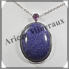 LAPIS LAZULI - Pendentif Argent - Ovale - 45x35 mm - W002 Afghanistan