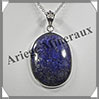 LAPIS LAZULI - Pendentif Argent - Ovale - 43x30 mm - W005 Afghanistan