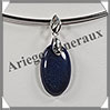 LAPIS LAZULI - Pendentif Argent - Ovale - 25x15 mm - W007 Afghanistan