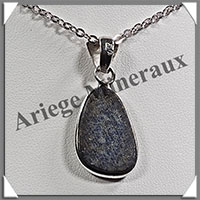 LAPIS LAZULI - Pendentif Argent - Goutte - 25x15 mm - W010