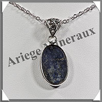 LAPIS LAZULI - Pendentif Argent - Ovale - 30x25 mm - W011