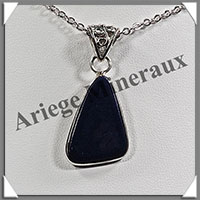 LAPIS LAZULI - Pendentif Argent - Triangle - 30x18 mm - W012