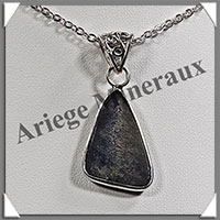 LAPIS LAZULI - Pendentif Argent - Triangle - 30x18 mm - W012