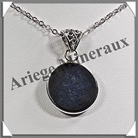 LAPIS LAZULI - Pendentif Argent - Rond - Diamtre : 20 mm - W013