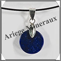 LAPIS LAZULI - Pendentif Argent - Rond - Diamtre : 15 mm - W015