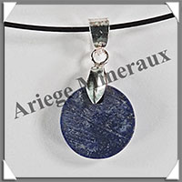 LAPIS LAZULI - Pendentif Argent - Rond - Diamtre : 15 mm - W015