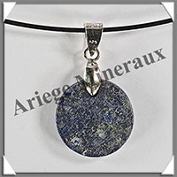 LAPIS LAZULI - Pendentif Argent - Rond - Diamtre : 18 mm - W016