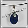 LAPIS LAZULI - Pendentif Argent - Ovale - 15x10 mm - W017 Afghanistan