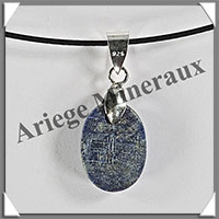 LAPIS LAZULI - Pendentif Argent - Ovale - 15x10 mm - W017