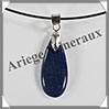LAPIS LAZULI - Pendentif Argent - Goutte - 28x12 mm - W019 Afghanistan