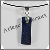LAPIS LAZULI - Pendentif Argent - Rectangle - 25x10 mm - W020