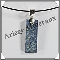 LAPIS LAZULI - Pendentif Argent - Rectangle - 25x10 mm - W020