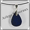 LAPIS LAZULI - Pendentif Argent - Goutte - 22x15 mm - W022 Afghanistan