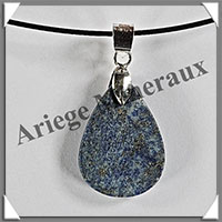LAPIS LAZULI - Pendentif Argent - Goutte - 22x15 mm - W022