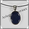 LAPIS LAZULI - Pendentif Argent - Ovale - 25x17 mm - W024 Afghanistan