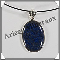 LAPIS LAZULI - Pendentif Argent - Ovale - 30x20 mm - W028
