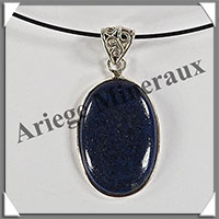 LAPIS LAZULI - Pendentif Argent - Ovale - 30x19 mm - W029