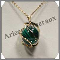 MALACHITE - Pendentif Sphre 20 mm - C