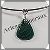 MALACHITE - Pendentif Argent - Goutte - 25x20 mm - W004 Zare