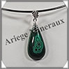 MALACHITE - Pendentif Argent - Goutte - 32x15 mm - W005 Zare