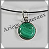 MALACHITE - Pendentif Argent - Rond - Diamtre : 14 mm - W015 Zare