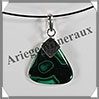 MALACHITE - Pendentif Argent - Triangle - 25x25 mm - W023 Zare