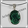 MALACHITE - Pendentif Argent - Ovale - 30x20 mm - W024 Zare