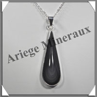 OEIL CELESTE - Pendentif GOUTTE Cercle - 55x18x8 mm - 13,9 grammes - G043