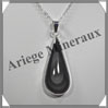 OEIL CELESTE - Pendentif GOUTTE Cercle - 47x19x8 mm - 12,1 grammes - G046 Mexique