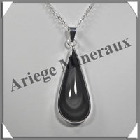 OEIL CELESTE - Pendentif GOUTTE Cercle - 47x19x8 mm - 12,1 grammes - G046