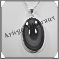 OEIL CELESTE - Pendentif OVALE Cercl - 45x30x9 mm - 24,6 grammes - G050