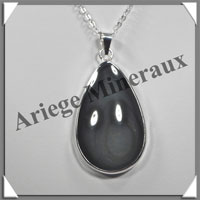 OEIL CELESTE - Pendentif FREE FORM Cercl - 47x26x8 mm - 18,5 grammes - G055