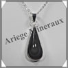 OEIL CELESTE - Pendentif GOUTTE Cercle - 35x15x9 mm - 9,2 grammes - G005 Mexique