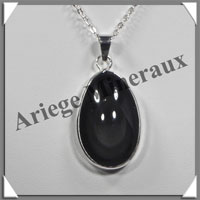 OEIL CELESTE - Pendentif OVALE Cercl - 36x21x10 mm - 14,1 grammes - G010