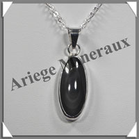 OEIL CELESTE - Pendentif OVALE Cercl - 30x12x7 mm - 6,7 grammes - G011