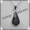 OEIL CELESTE - Pendentif GOUTTE Cercle - 32x17x7 mm - 8,6 grammes - G015 Mexique
