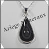 OEIL CELESTE - Pendentif GOUTTE Cercle - 40x20x9 mm - 12,3 grammes - G016 Mexique