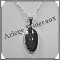 OEIL CELESTE - Pendentif OVALE Cercl - 30x15x8 mm - 8,1 grammes - G021