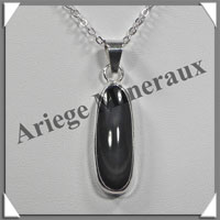 OEIL CELESTE - Pendentif OVALE Cercl - 30x9x8 mm - 6,6 grammes - G023