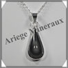 OEIL CELESTE - Pendentif GOUTTE Cercle - 30x13x7 mm - 6,8 grammes - G024 Mexique