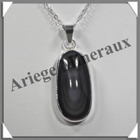 OEIL CELESTE - Pendentif OVALE Cercl - 35x15x10 mm - 11,3 grammes - G025
