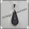 OEIL CELESTE - Pendentif GOUTTE Cercle - 40x17x8 mm - 9,2 grammes - G030 Mexique