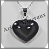 OEIL CELESTE - Pendentif COEUR Serti - 30x25x8 mm - 13,2 grammes - G001 Mexique