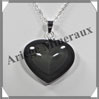 OEIL CELESTE - Pendentif COEUR Serti - 38x32x10 mm - 18,3 grammes - G003 Mexique