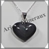 OEIL CELESTE - Pendentif COEUR Serti - 34x25x8 mm - 13,6 grammes - G004 Mexique
