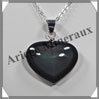 OEIL CELESTE - Pendentif COEUR Serti - 35x30x7 mm - 15,0 grammes - G015 Mexique
