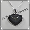 OEIL CELESTE - Pendentif COEUR Serti - 35x27x10 mm - 14,3 grammes - G016 Mexique