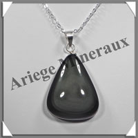 OEIL CELESTE - Pendentif FREE FORM Serti - 40x30x8 mm - 19,7 grammes - G031