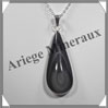 OEIL CELESTE - Pendentif GOUTTE Sertie - 52x22x9 mm - 17,3 grammes - G037 Mexique