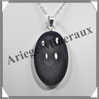 OEIL CELESTE - Pendentif OVALE Serti - 50x30x11 mm - 29,2 grammes - G040 Mexique